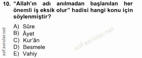 Soru 10