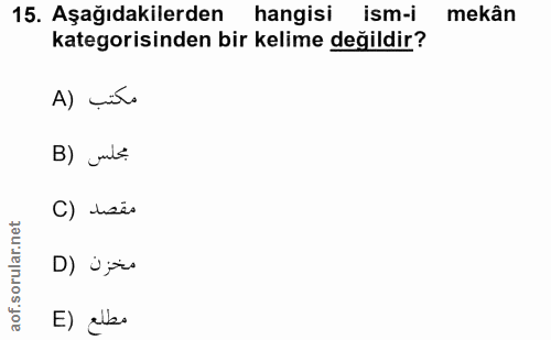 Soru 15