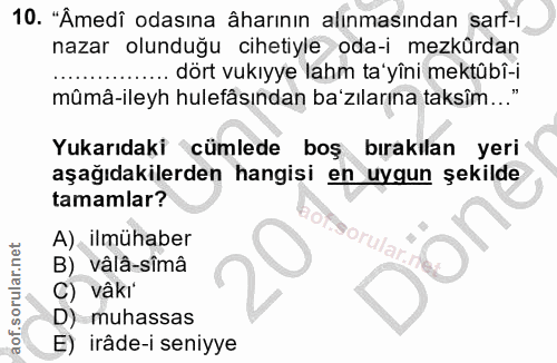 Soru 10