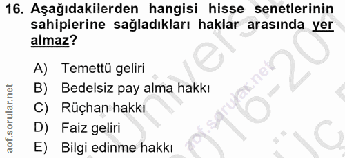 Soru 16