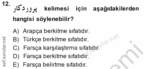 Soru 12