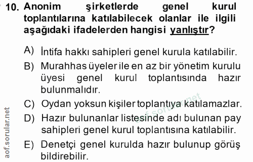Soru 10