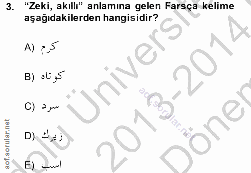 Soru 3