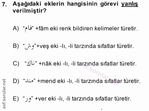 Soru 7