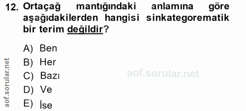 Soru 12