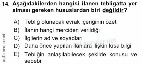 Soru 14