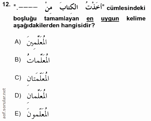 Soru 12