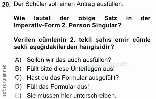 Soru 20