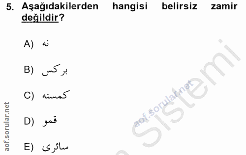 Soru 5