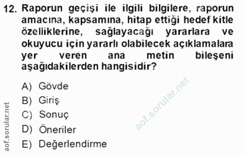 Soru 12