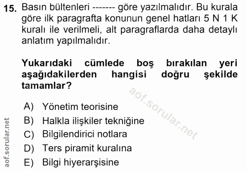 Soru 15