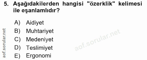Soru 5
