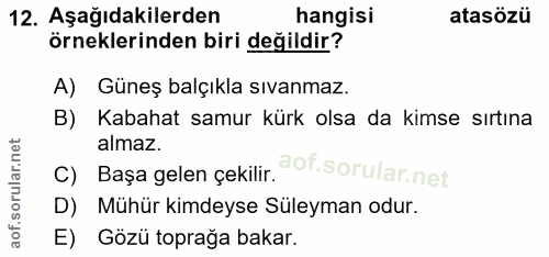 Soru 12
