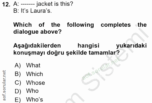 Soru 12