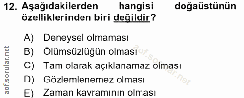 Soru 12