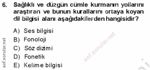 Soru 6
