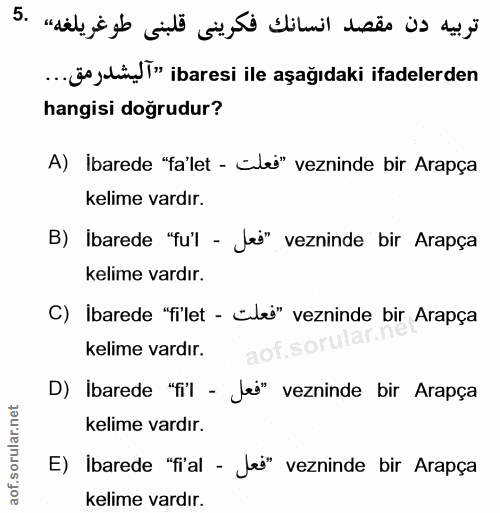 Soru 5