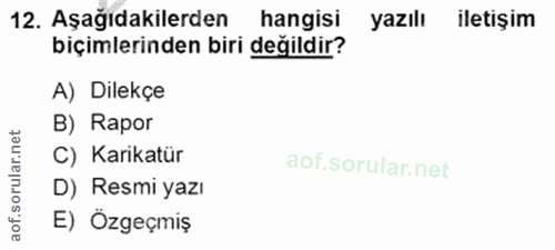 Soru 12