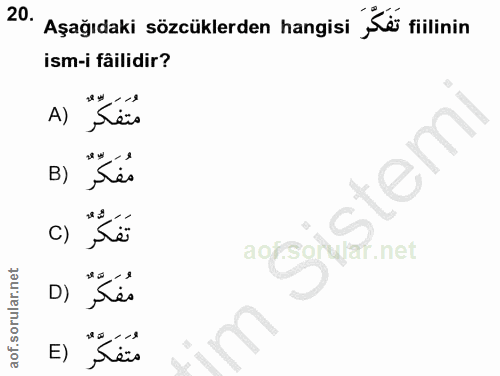 Soru 20