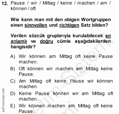 Soru 12