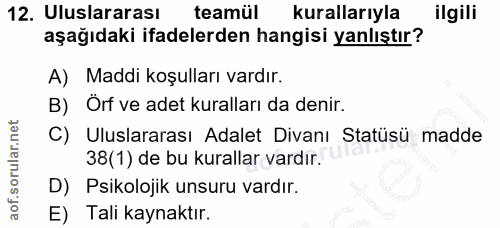 Soru 12