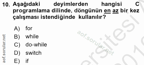 Soru 10