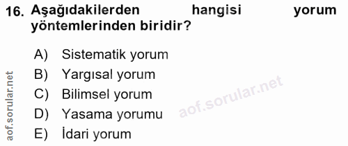 Soru 16