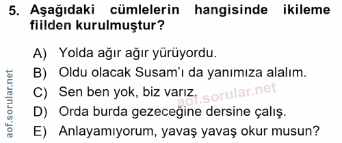 Soru 5