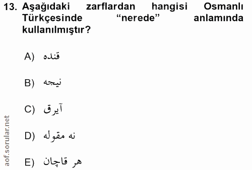 Soru 13