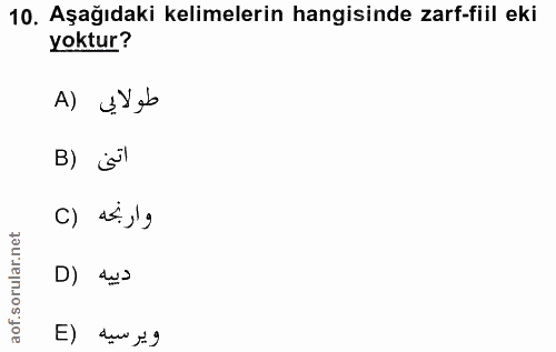 Soru 10