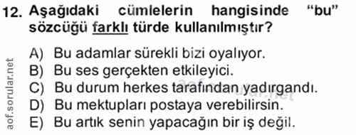 Soru 12