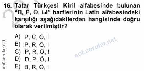 Soru 16