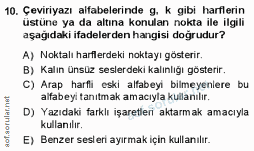 Soru 10