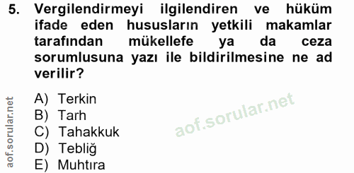 Soru 5