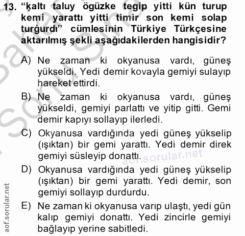 Soru 13
