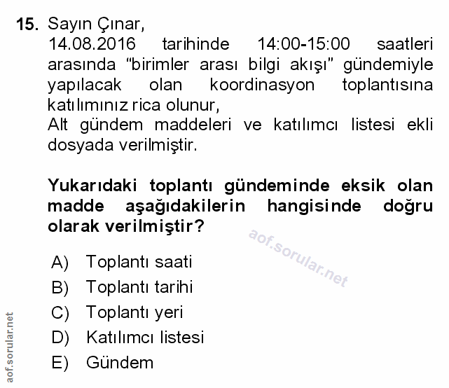Soru 15