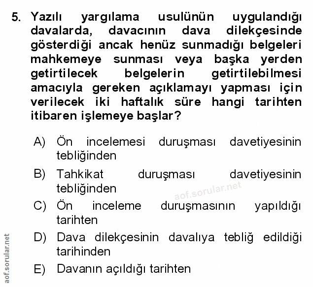 Soru 5