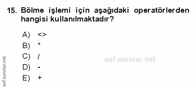 Soru 15