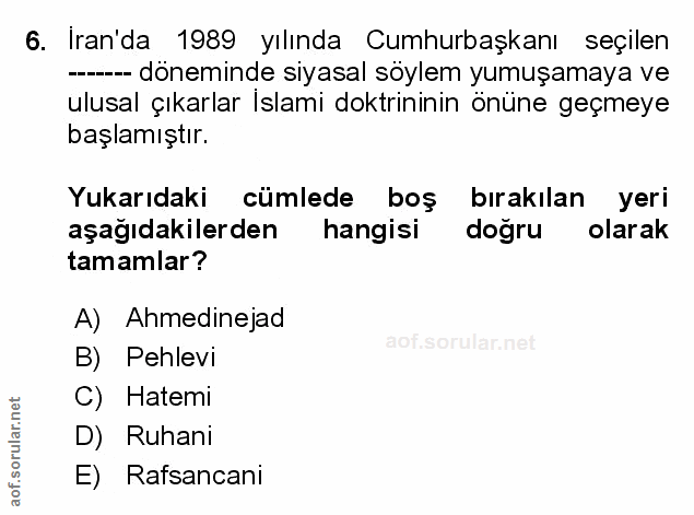 Soru 6