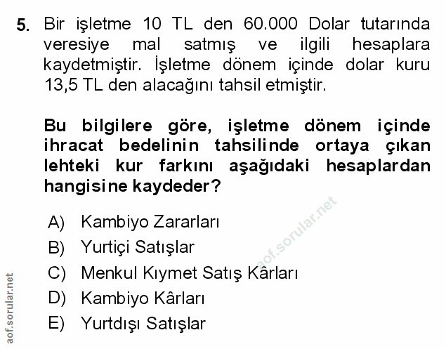 Soru 5