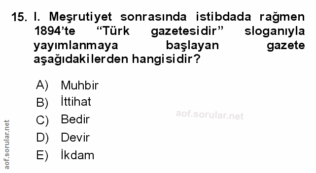 Soru 15