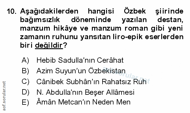 Soru 10