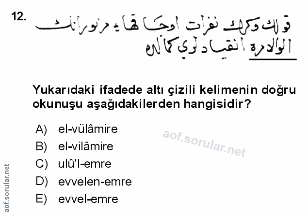 Soru 12