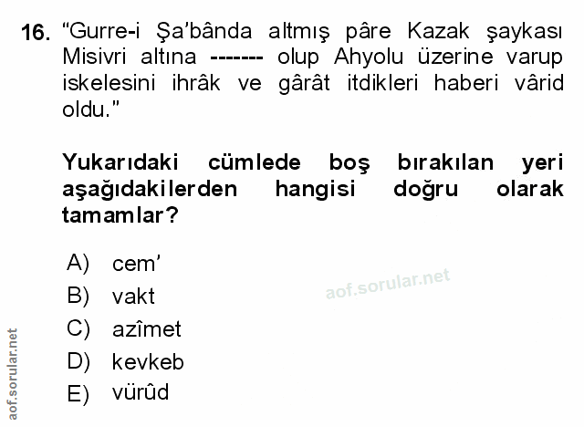 Soru 16
