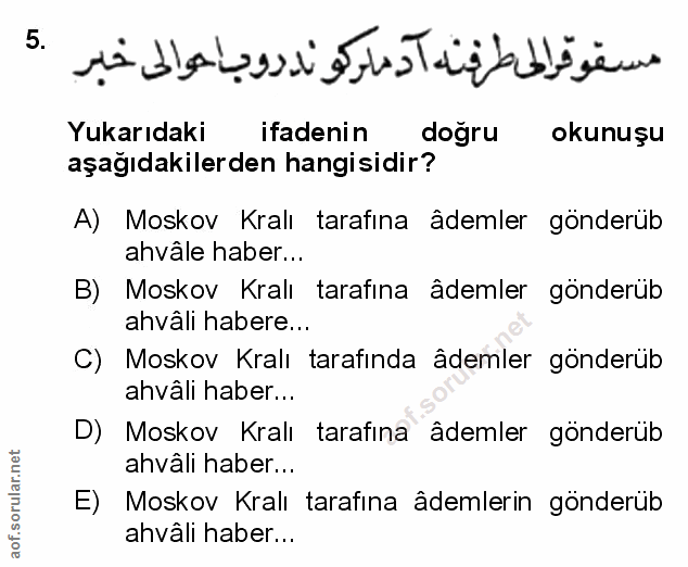 Soru 5