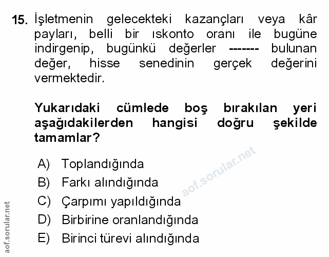 Soru 15