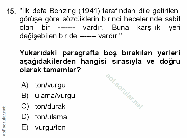 Soru 15