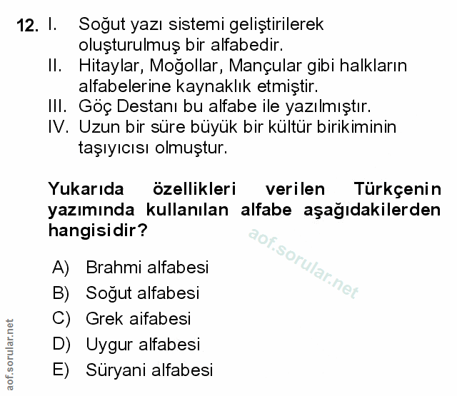 Soru 12