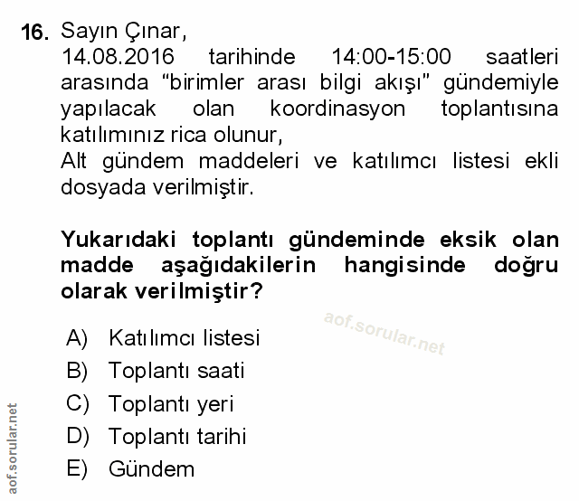 Soru 16