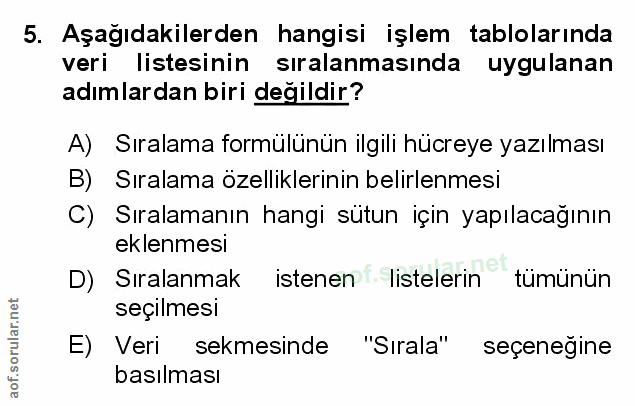 Soru 5